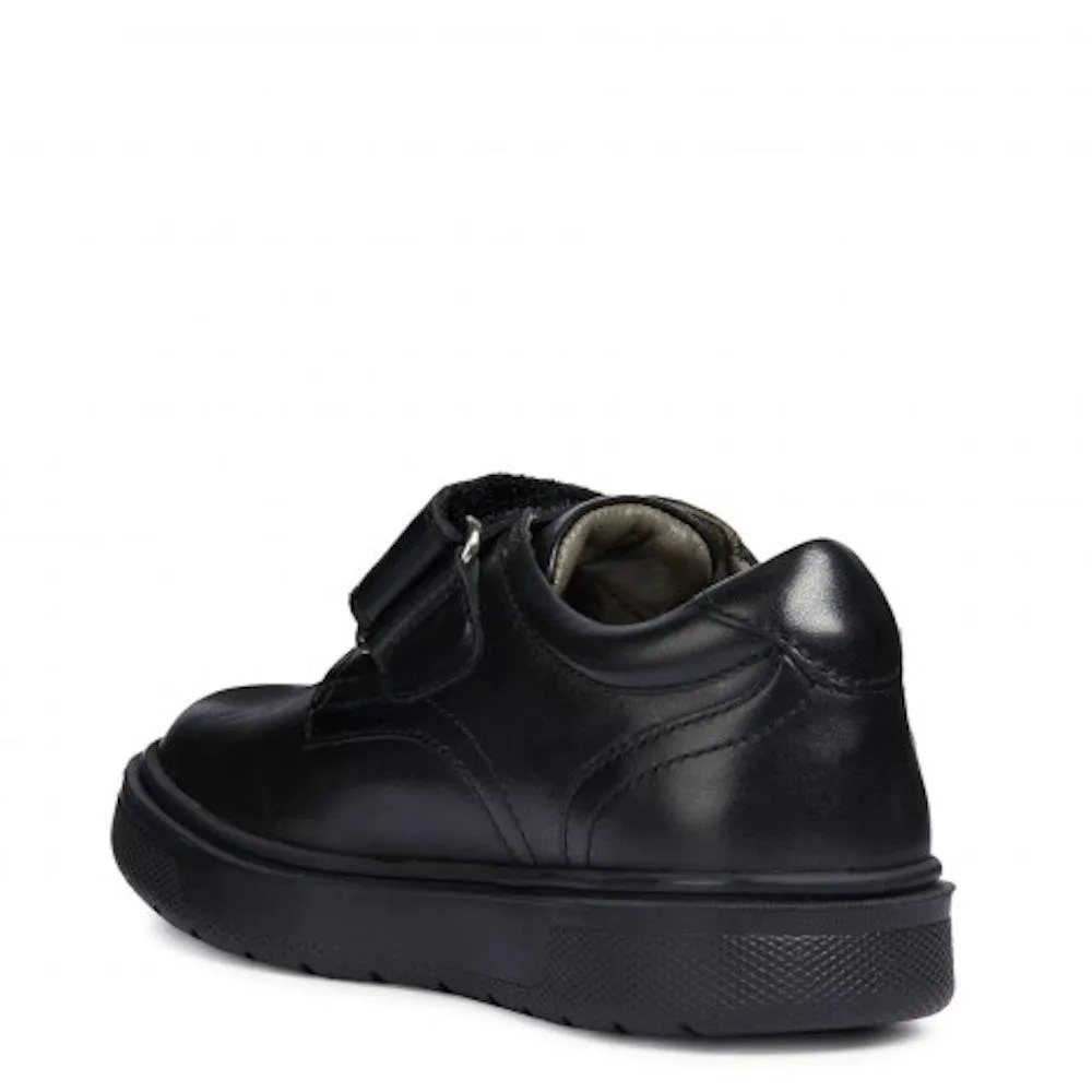 Geox Boy's J Riddock Black Leather (Sizes 36-41)