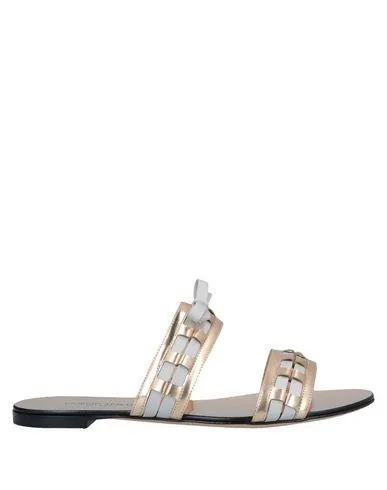 Giorgio Armani Women Sandals Gold 2 UK