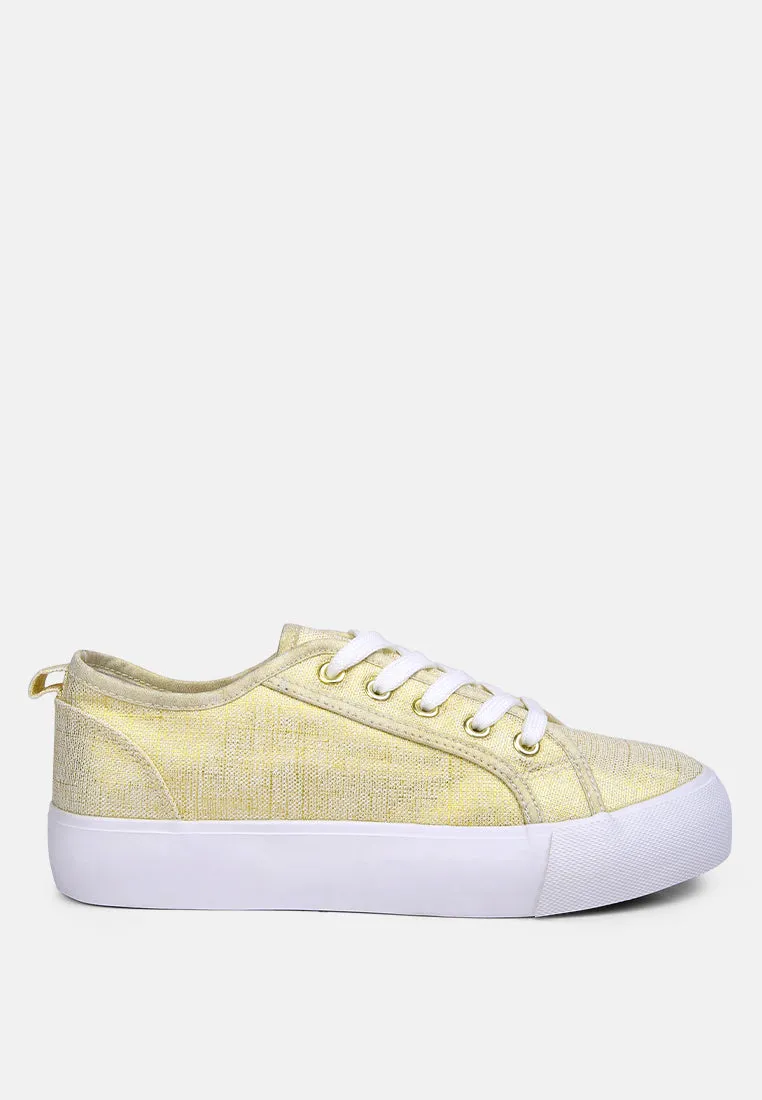 Glam Doll Casual Flatform Sneakers by London Rag