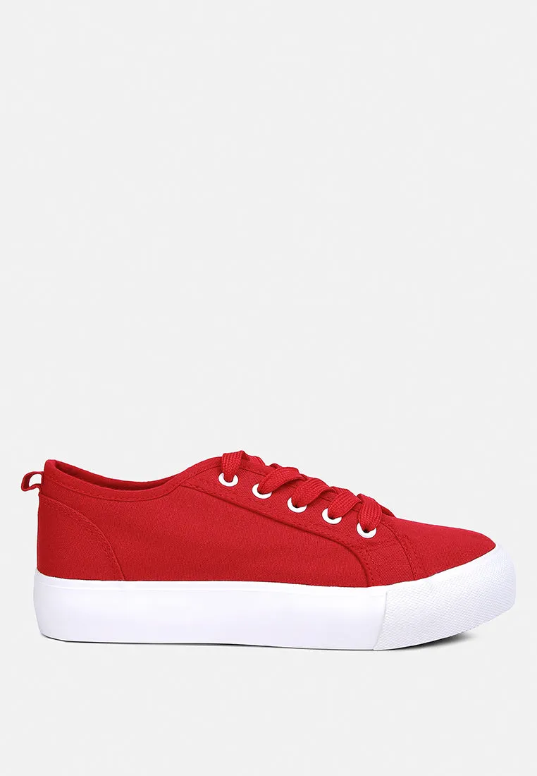 Glam Doll Casual Flatform Sneakers by London Rag