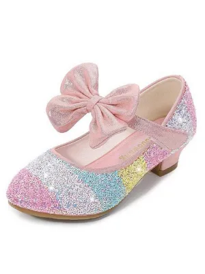 Glitter Bowed Princess Shoes By Liv and Mia