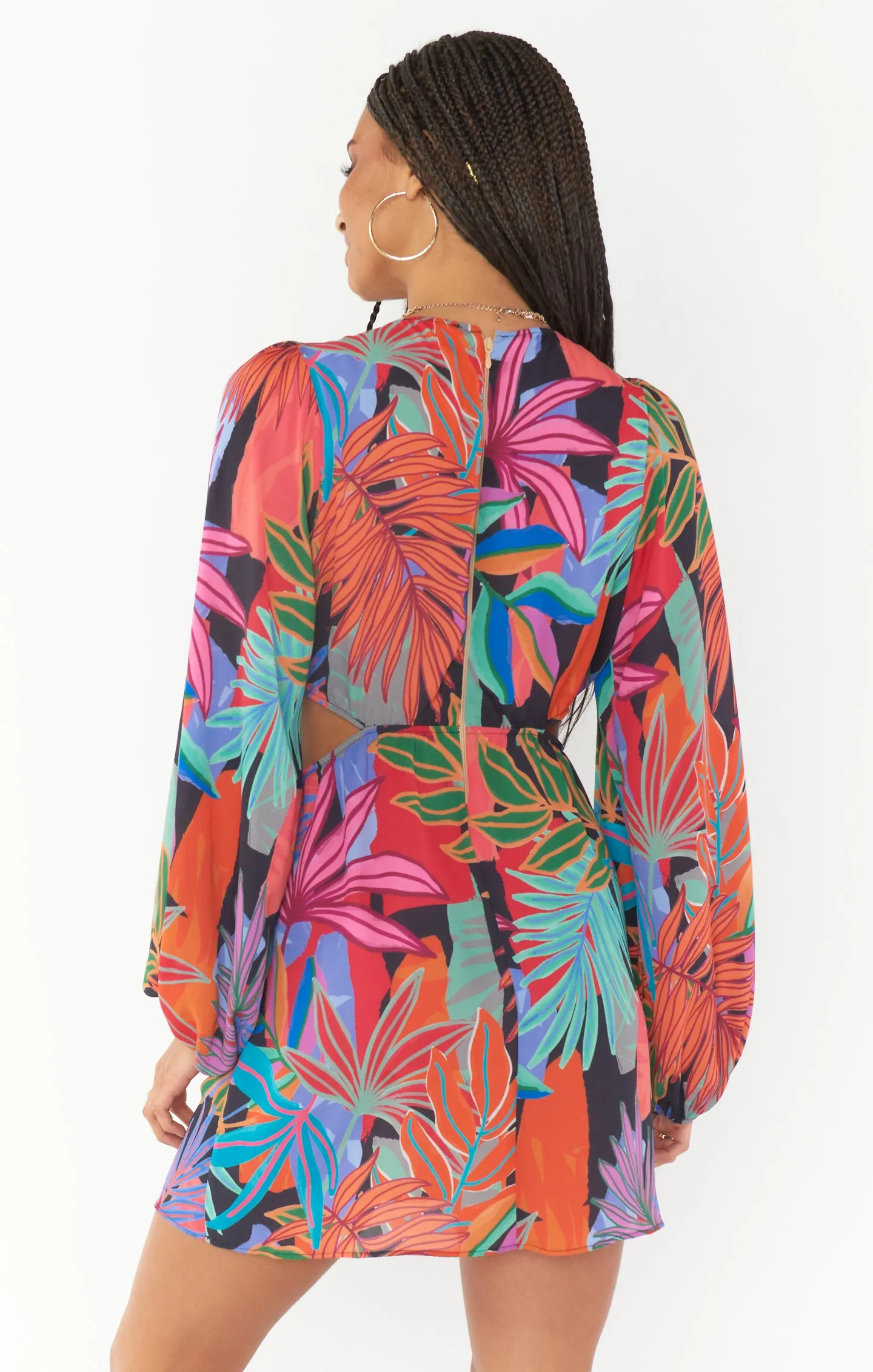 Go Out Cut Out Mini Dress ~ Tropical Paradise