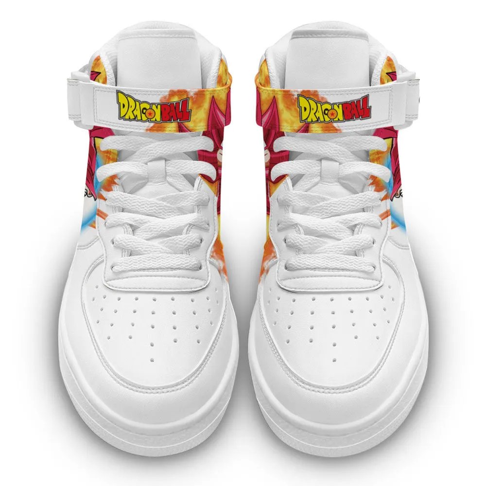 Goku God Sneakers Air Mid Custom Dragon Ball Anime Shoes