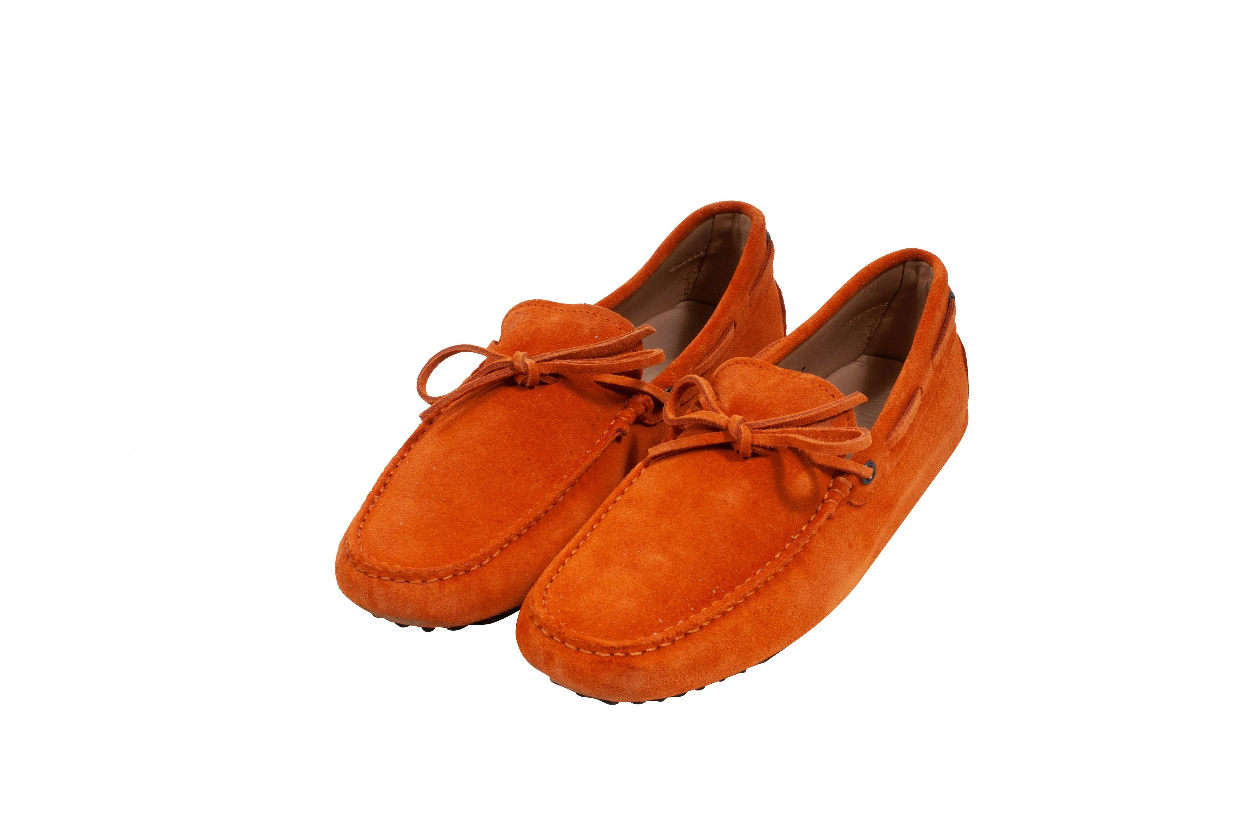 Gommino Suede Driving Shoes - Loafers (Orange)