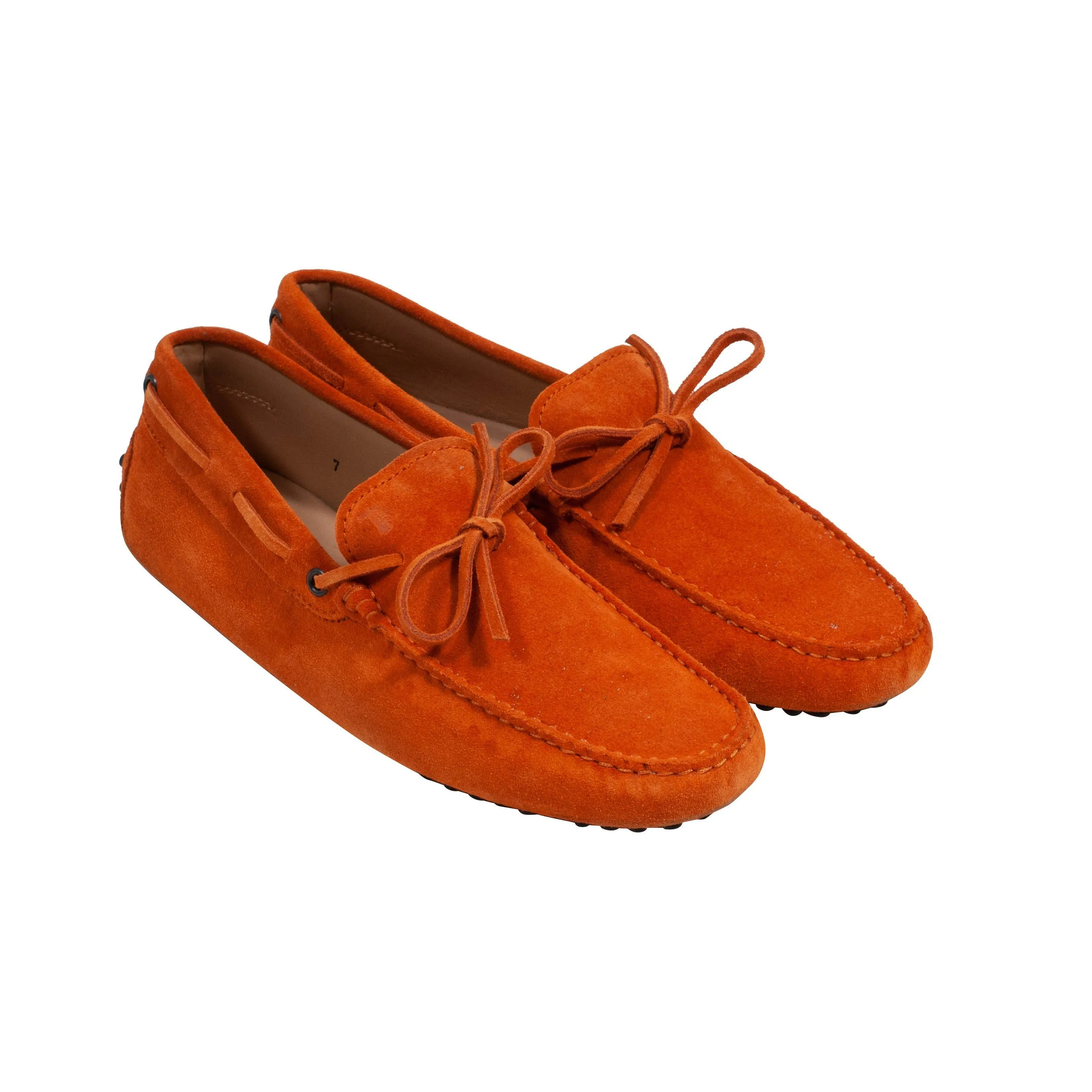 Gommino Suede Driving Shoes - Loafers (Orange)