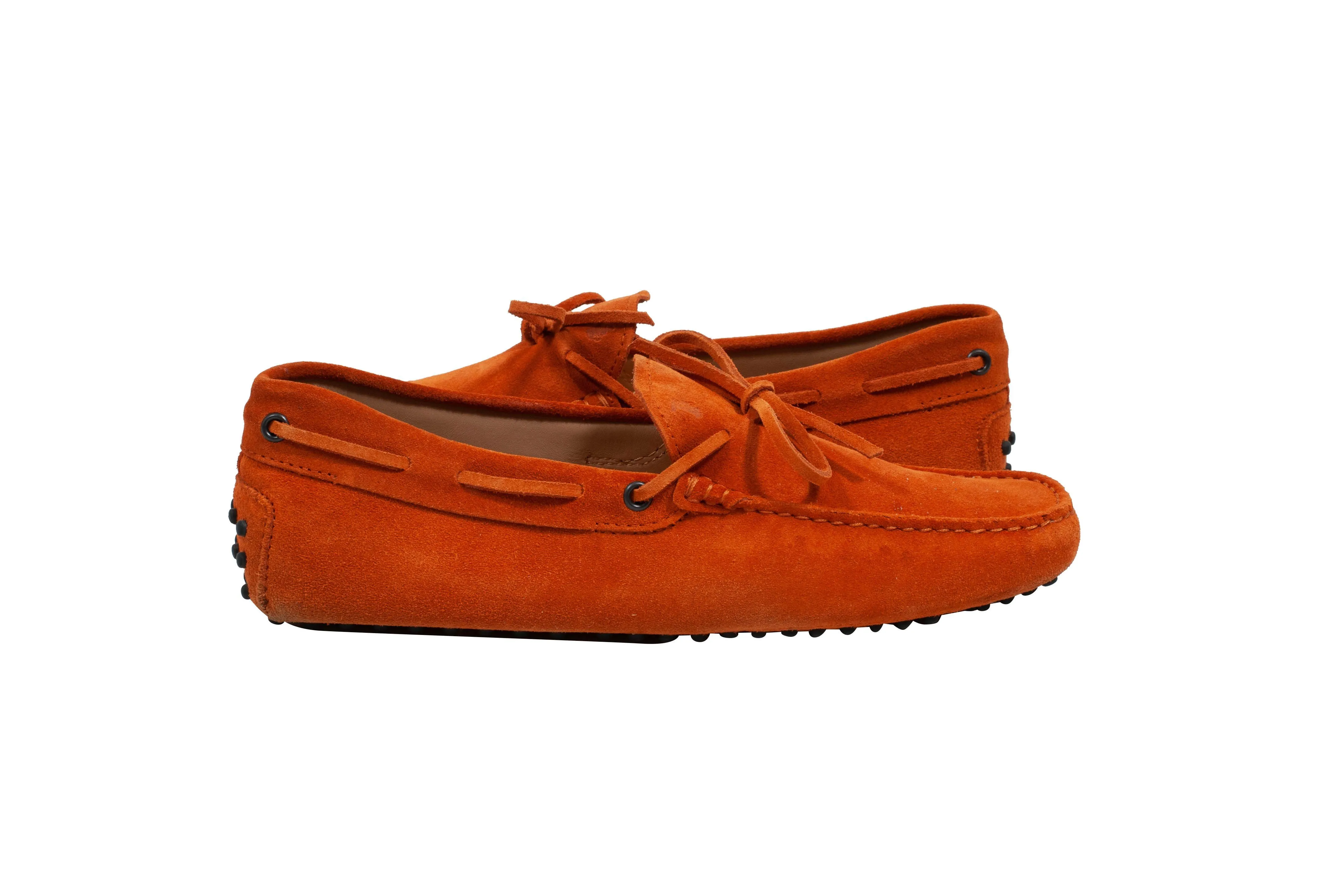 Gommino Suede Driving Shoes - Loafers (Orange)