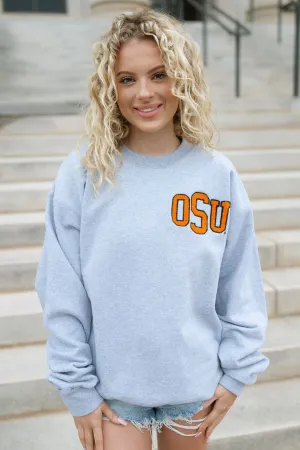 Gray OSU Chenille Sweatshirt