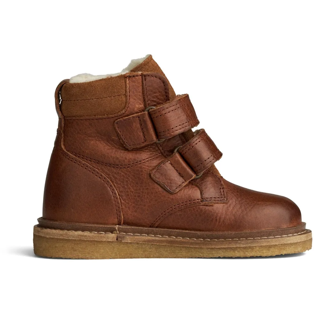 Hanan Velcro Tex - cognac