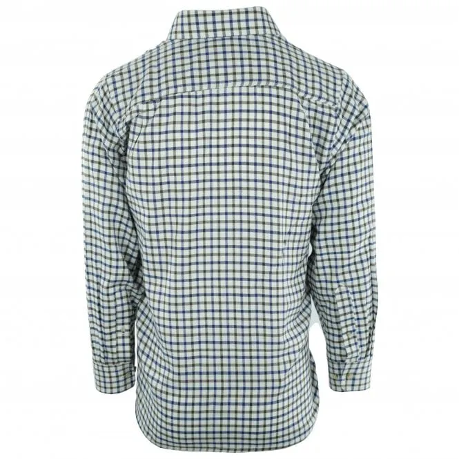 Hazy Blue Mens Casual Country Check Long Sleeve Shirts