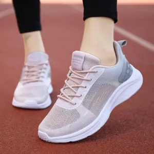 Hnzxzm Women Sneakers Shoes Fashion Sneakers Breathable Platform Sneakers Trainers Ladies Shoes Flat Shoes Designer Sneakers for Women