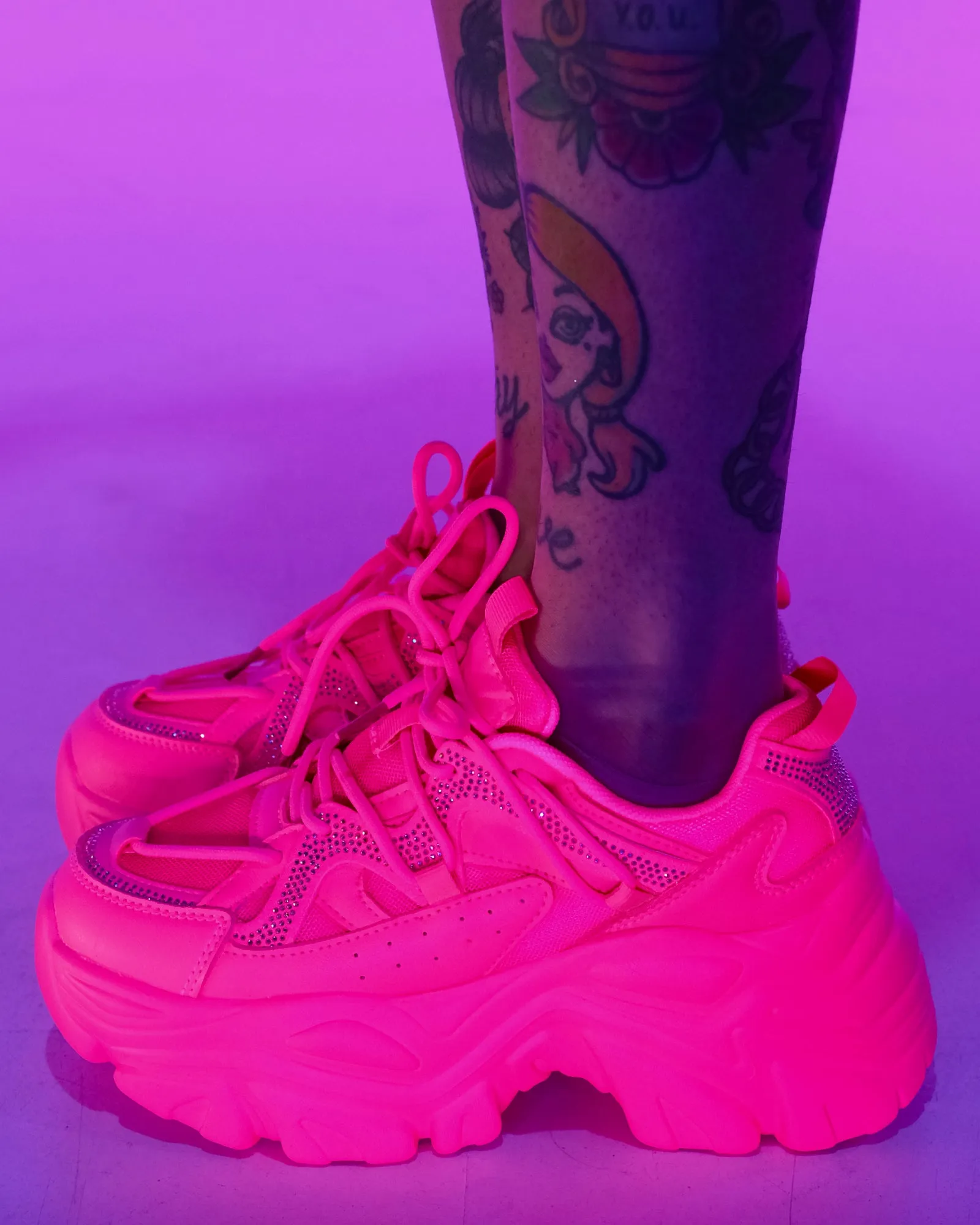 Hot Pink Steppin' Out Sneakers