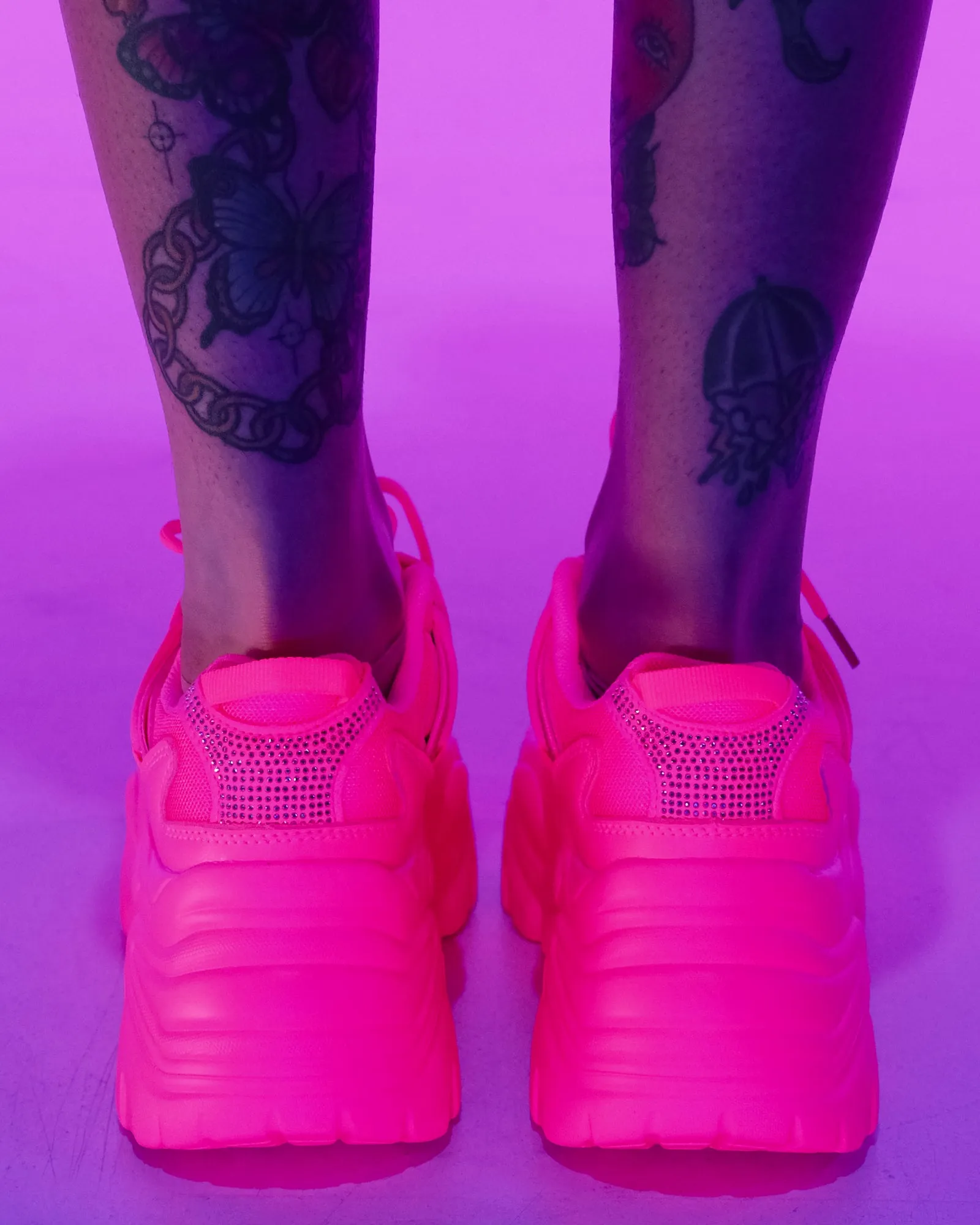 Hot Pink Steppin' Out Sneakers