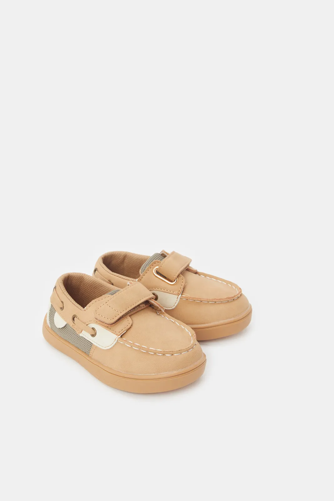 Infant Boys Beige Velcro Sneaker