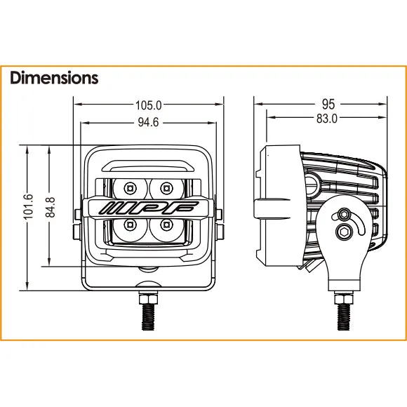 IPF 600 Series CUBE Driving Lamps