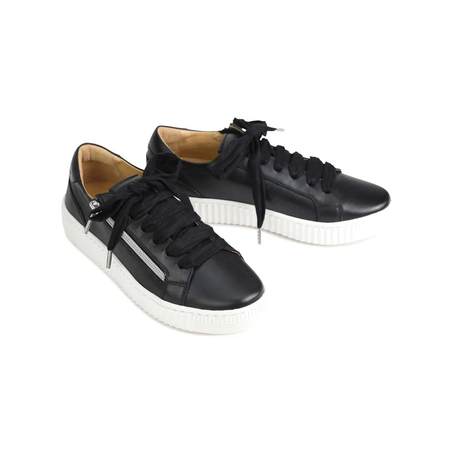 JODIE LEATHER PLATFORM SNEAKERS