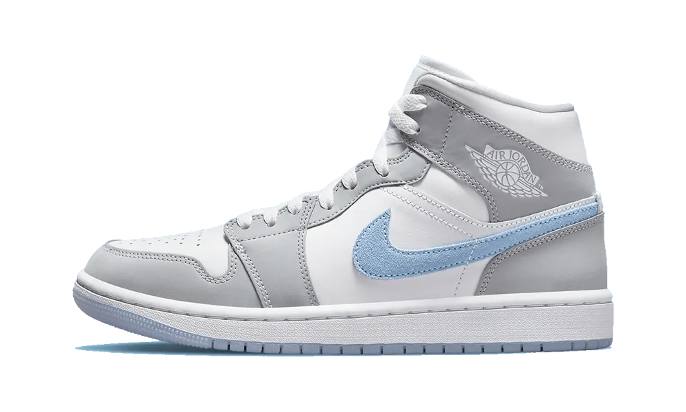 JORDAN 1 MID WOLF GREY ALUMINUM (W)