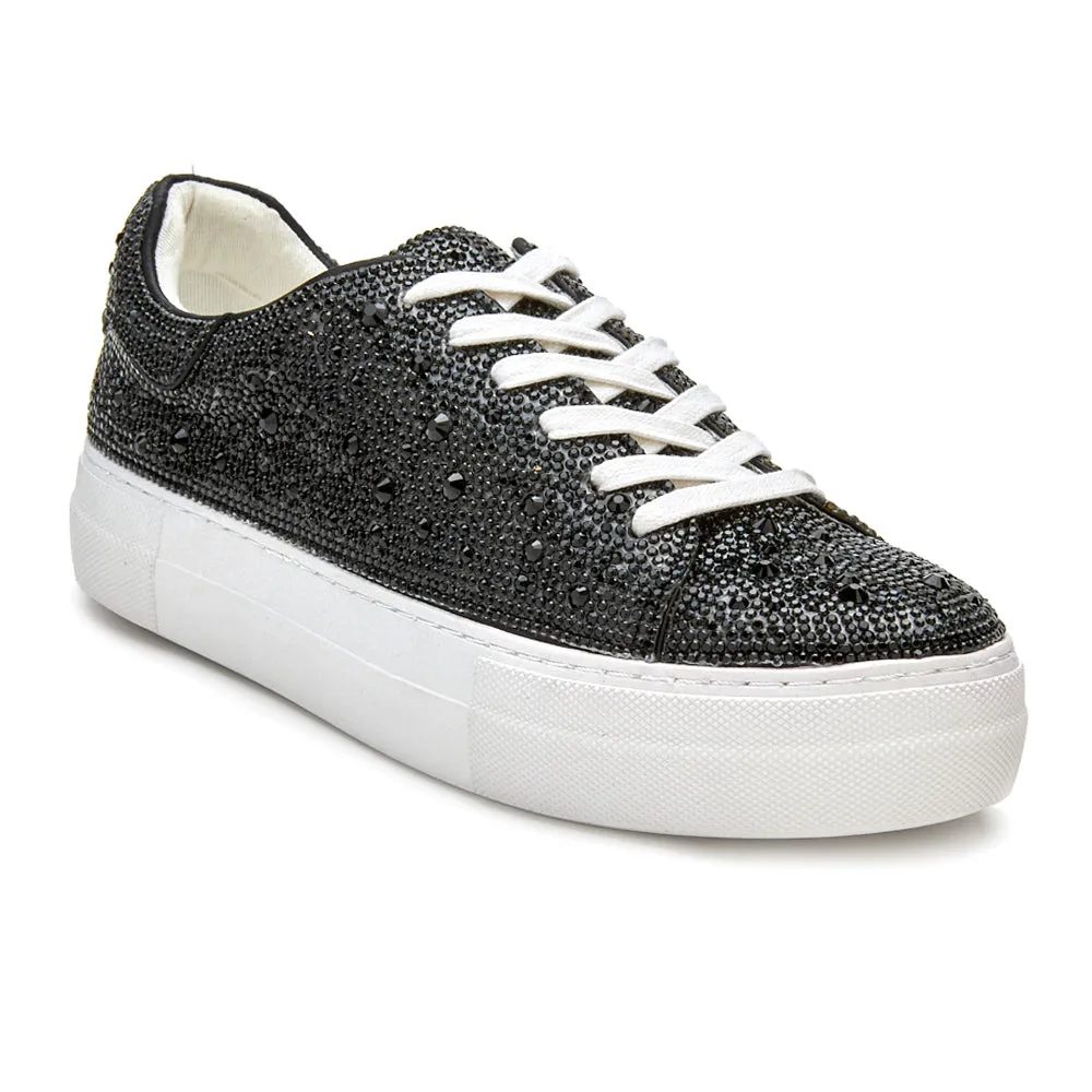 Julia Rhinestone Platform Sneakers