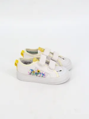 Kids Girl's Graphic Printed Shoes,White