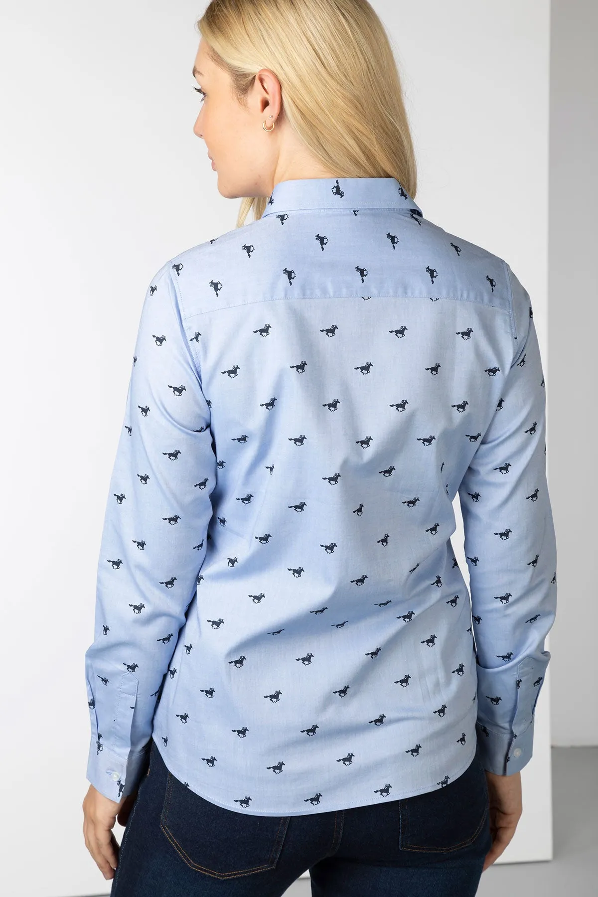 Ladies Oxford Cotton Printed Shirt -  Audrey II