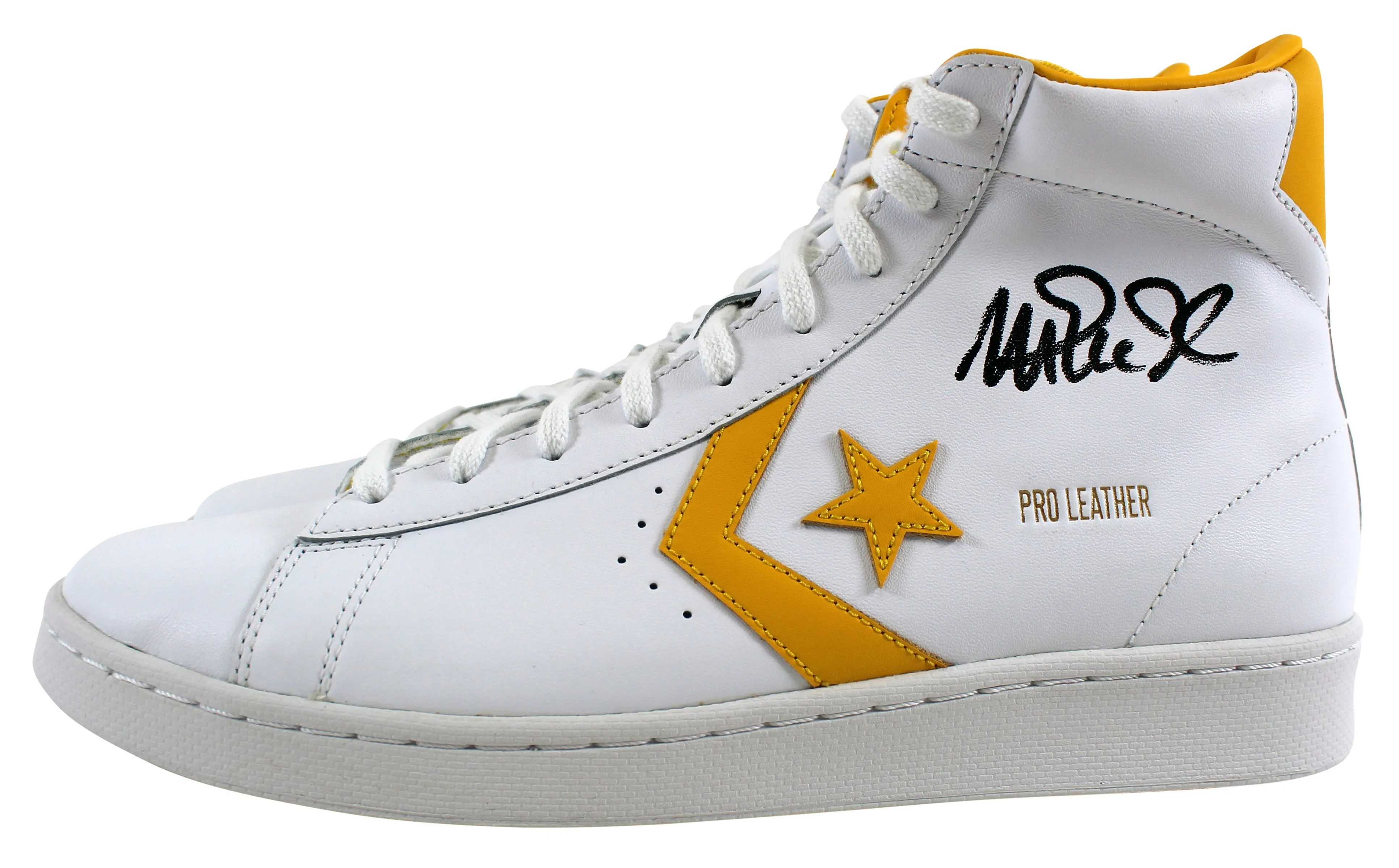 Lakers Magic Johnson Signed Converse Weapon Pro Leather Shoes w/ Box BAS Wit 2