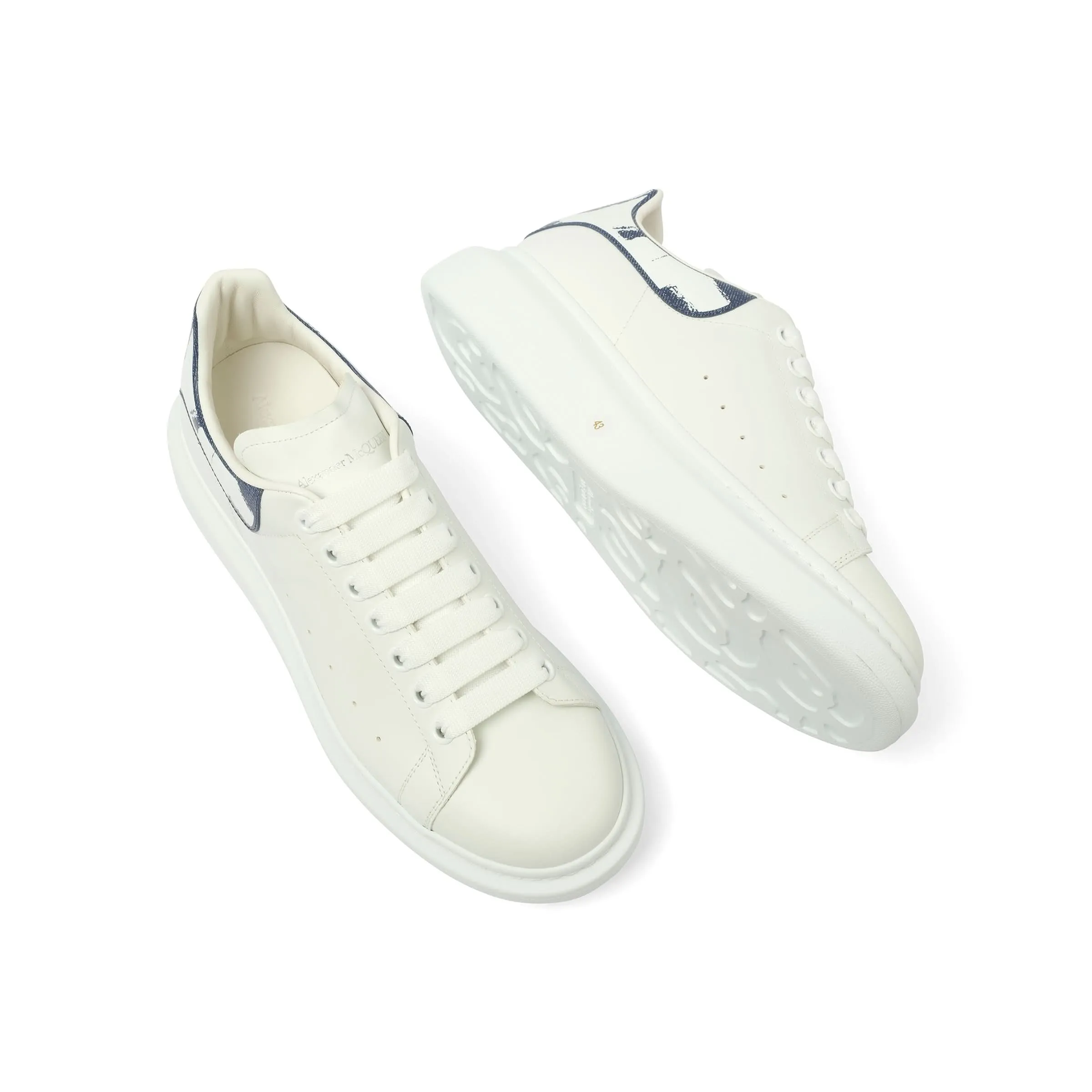 Larry Oversized Sneaker in White/Indigo