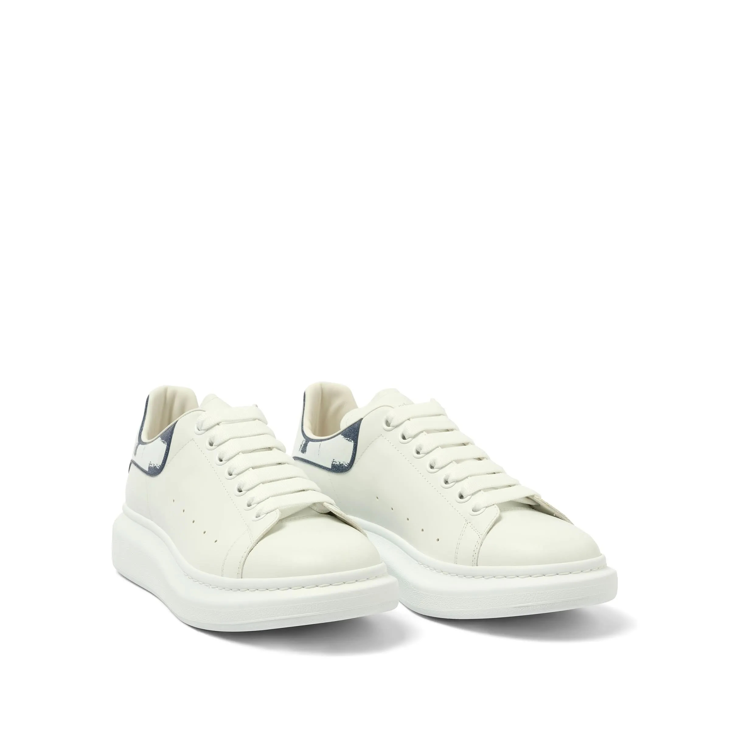 Larry Oversized Sneaker in White/Indigo