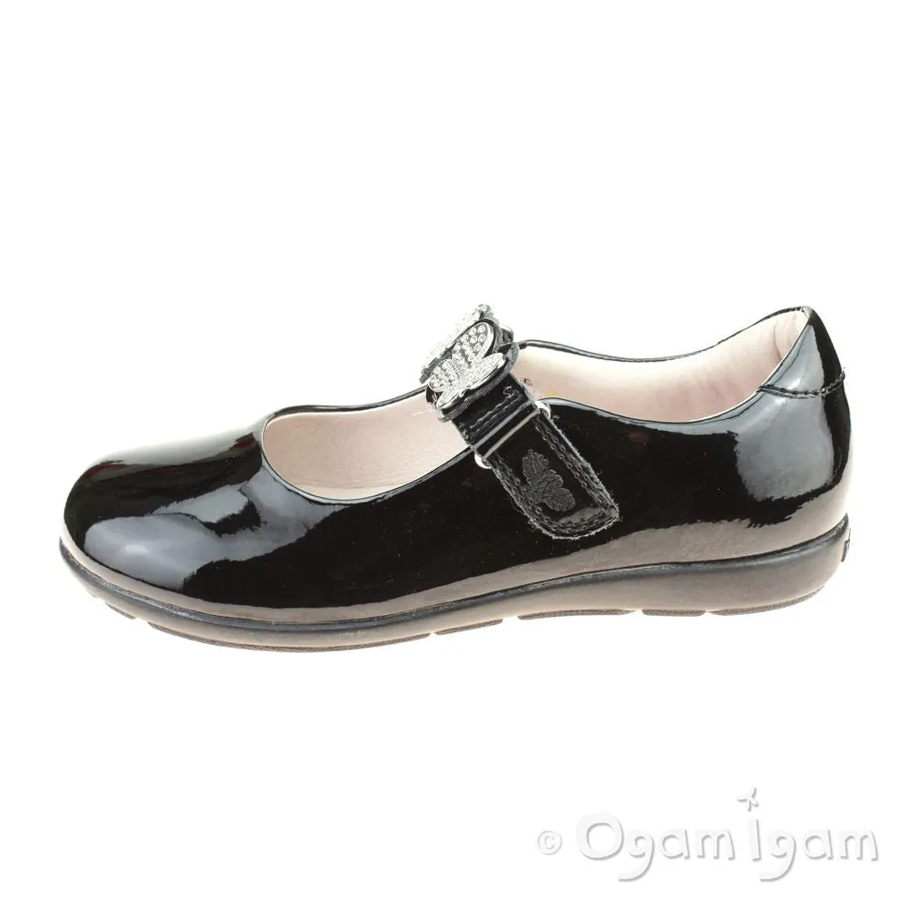 Lelli Kelly Love Girls Black Patent School Shoe (wide fit)