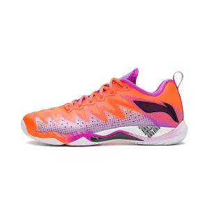 Li-Ning Gyrfalcon V Professional Badminton Shoes (Fluorescent Orange/Fluorescent Plum Purple)