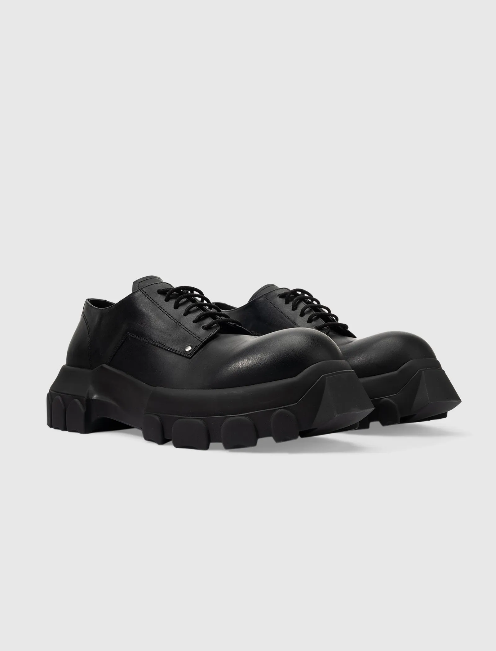 LIDO LACE-UP BOZO TRACTOR  "BLACK/BLACK"