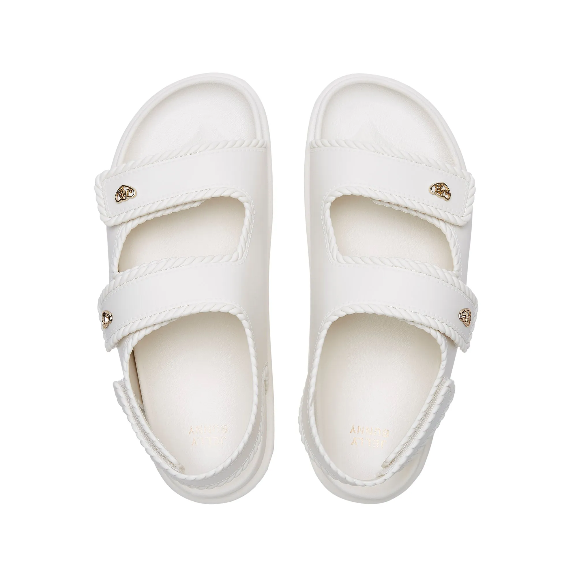 Mahou Flat Sandals White