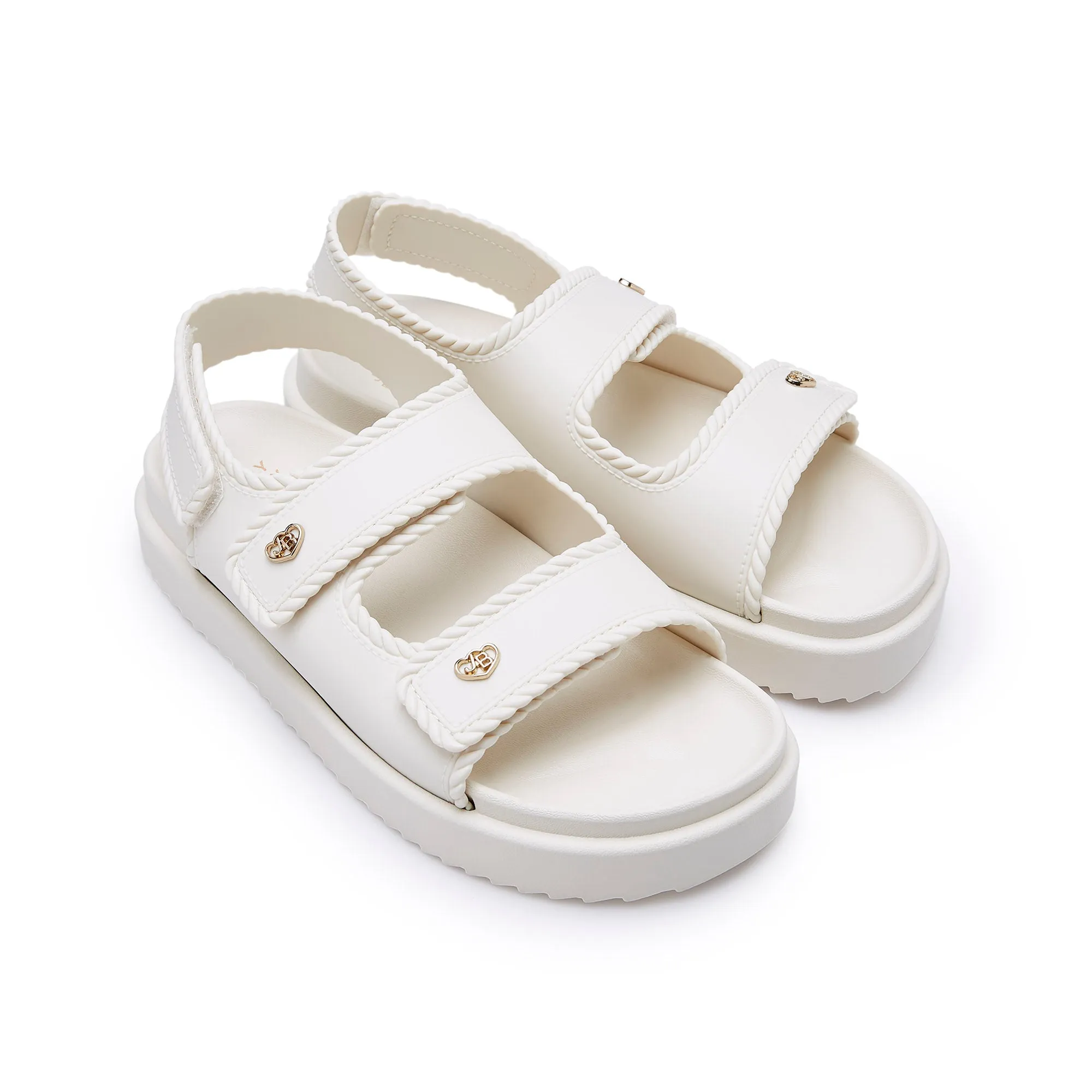 Mahou Flat Sandals White