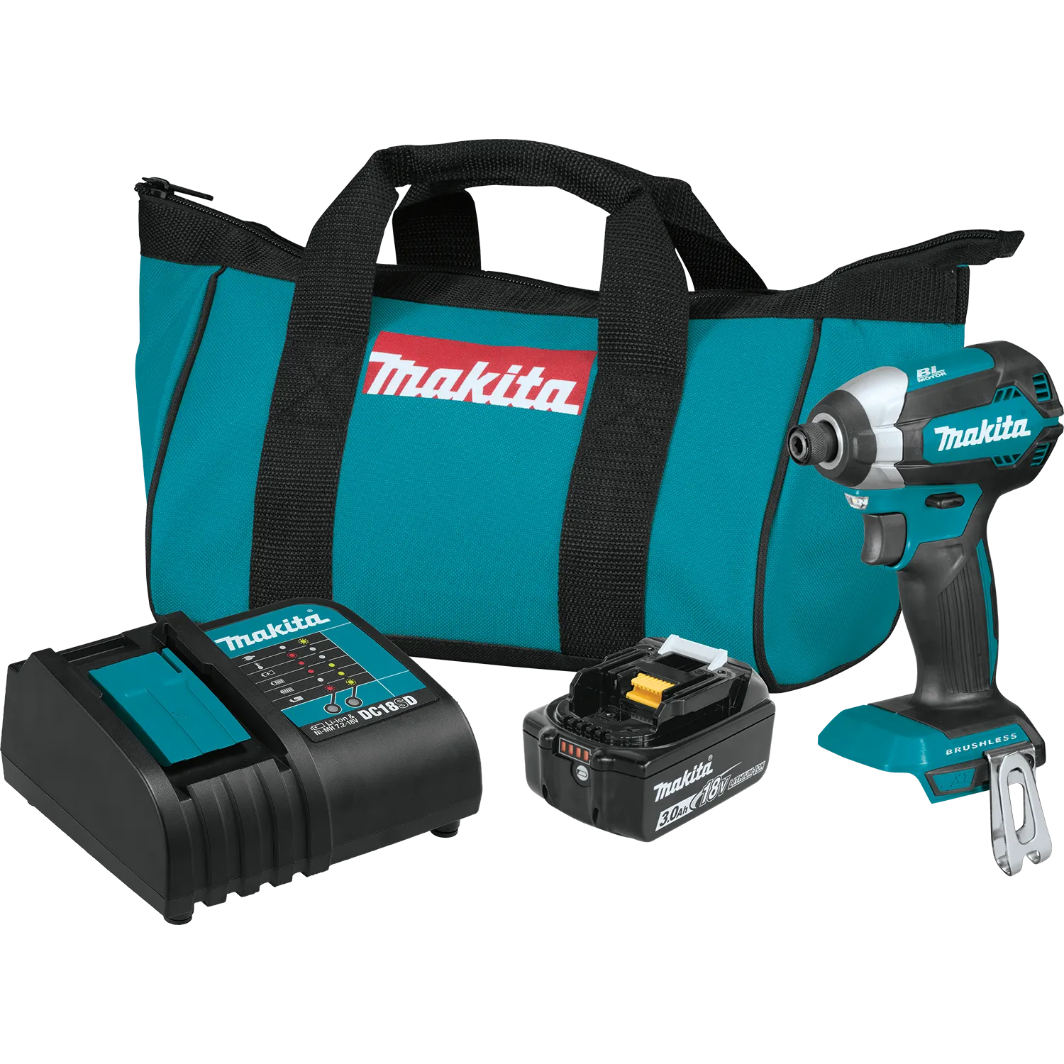 Makita XDT131 18V LXT Lithium-Ion Brushless Cordless Impact Driver Kit