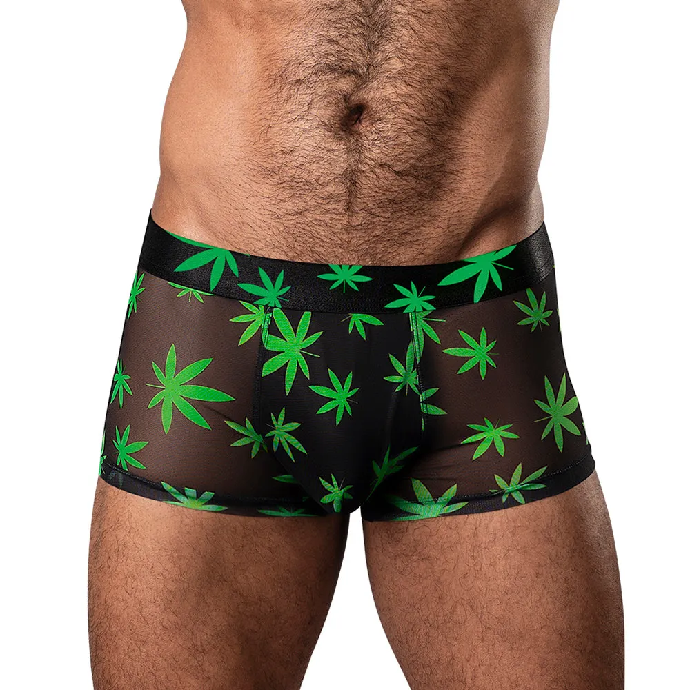 Male Power Hazy Dayz Pouch Short Pot Leaf XL