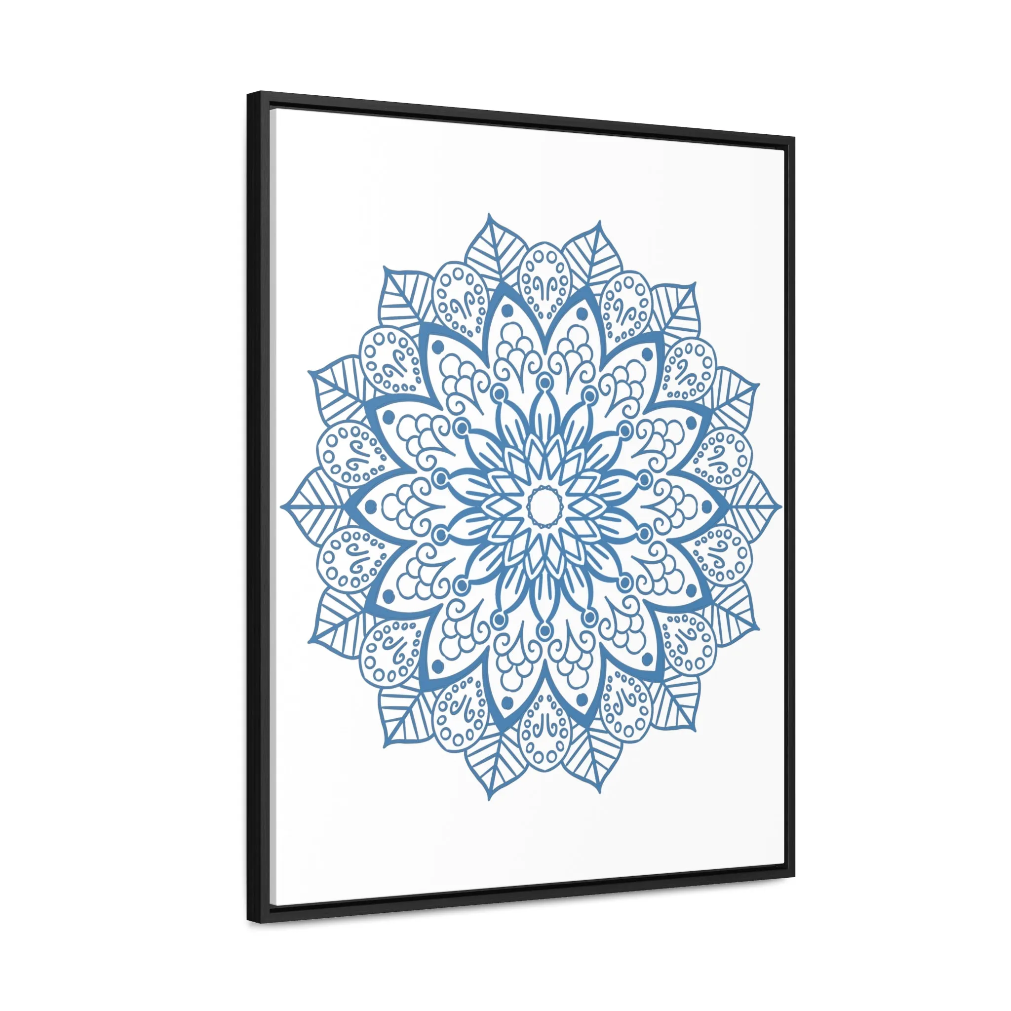 Mandala Handmade Art - Steel Blue - Gallery Canvas Wraps