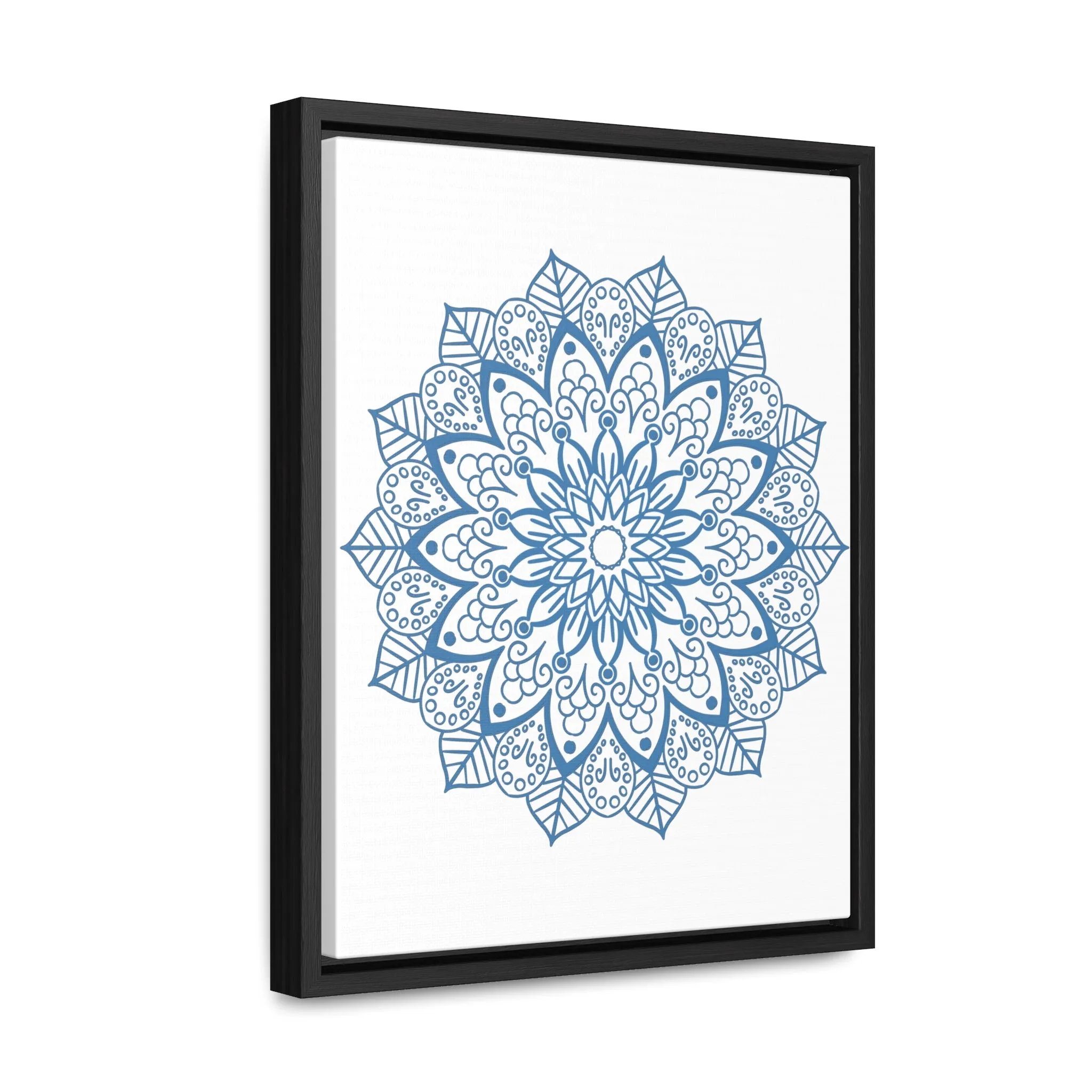 Mandala Handmade Art - Steel Blue - Gallery Canvas Wraps