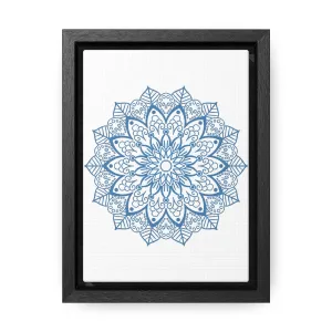 Mandala Handmade Art - Steel Blue - Gallery Canvas Wraps