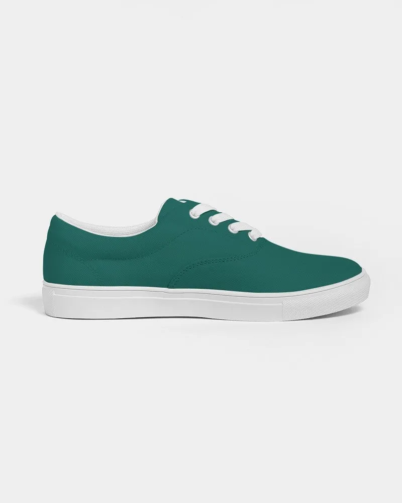 Medium Dark Blue Cool Green Men's Canvas Sneakers | Men's | Medium Dark Pure Blue Cool Green | C100M0Y50K60