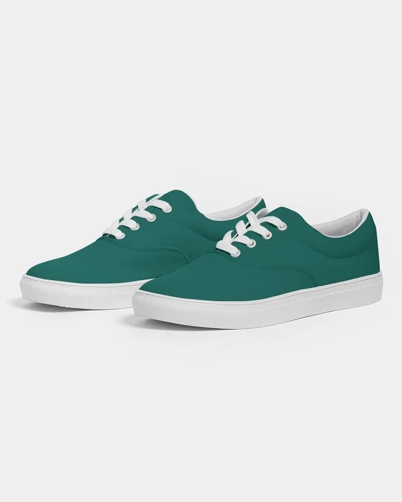 Medium Dark Blue Cool Green Men's Canvas Sneakers | Men's | Medium Dark Pure Blue Cool Green | C100M0Y50K60