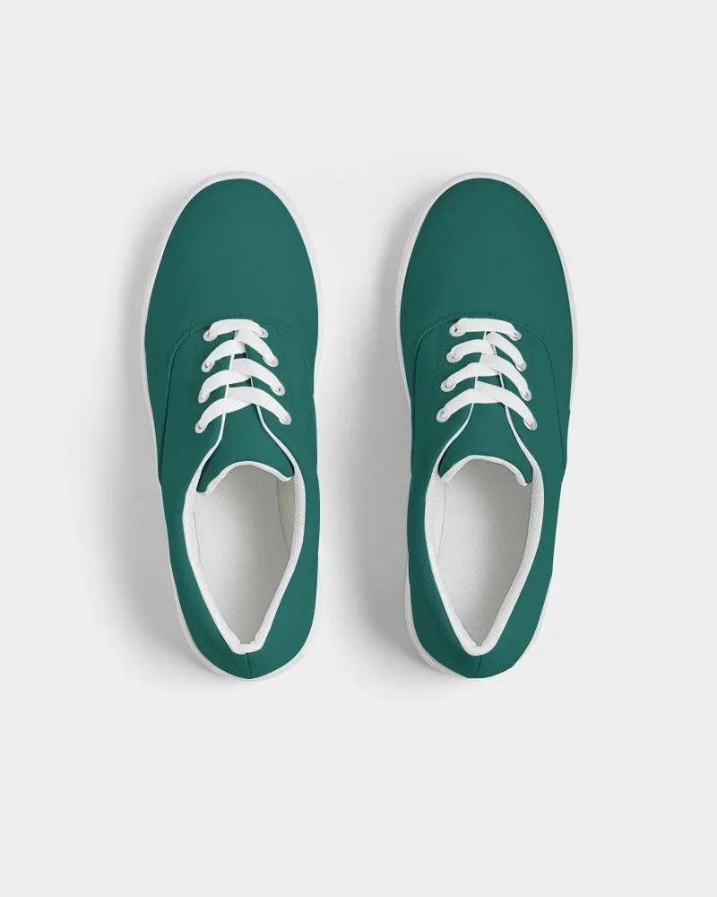 Medium Dark Blue Cool Green Men's Canvas Sneakers | Men's | Medium Dark Pure Blue Cool Green | C100M0Y50K60