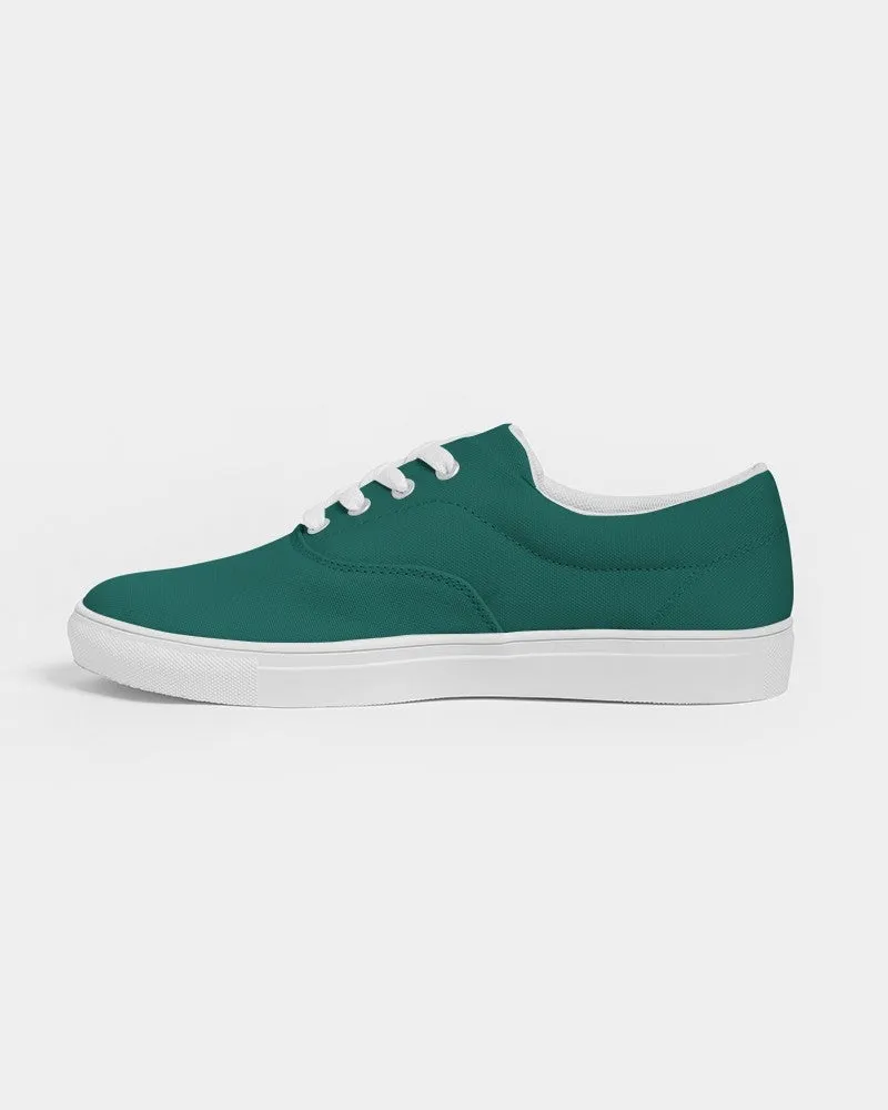 Medium Dark Blue Cool Green Men's Canvas Sneakers | Men's | Medium Dark Pure Blue Cool Green | C100M0Y50K60