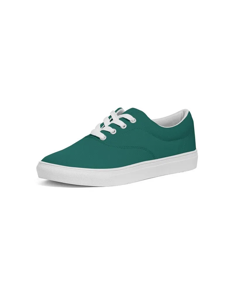 Medium Dark Blue Cool Green Men's Canvas Sneakers | Men's | Medium Dark Pure Blue Cool Green | C100M0Y50K60