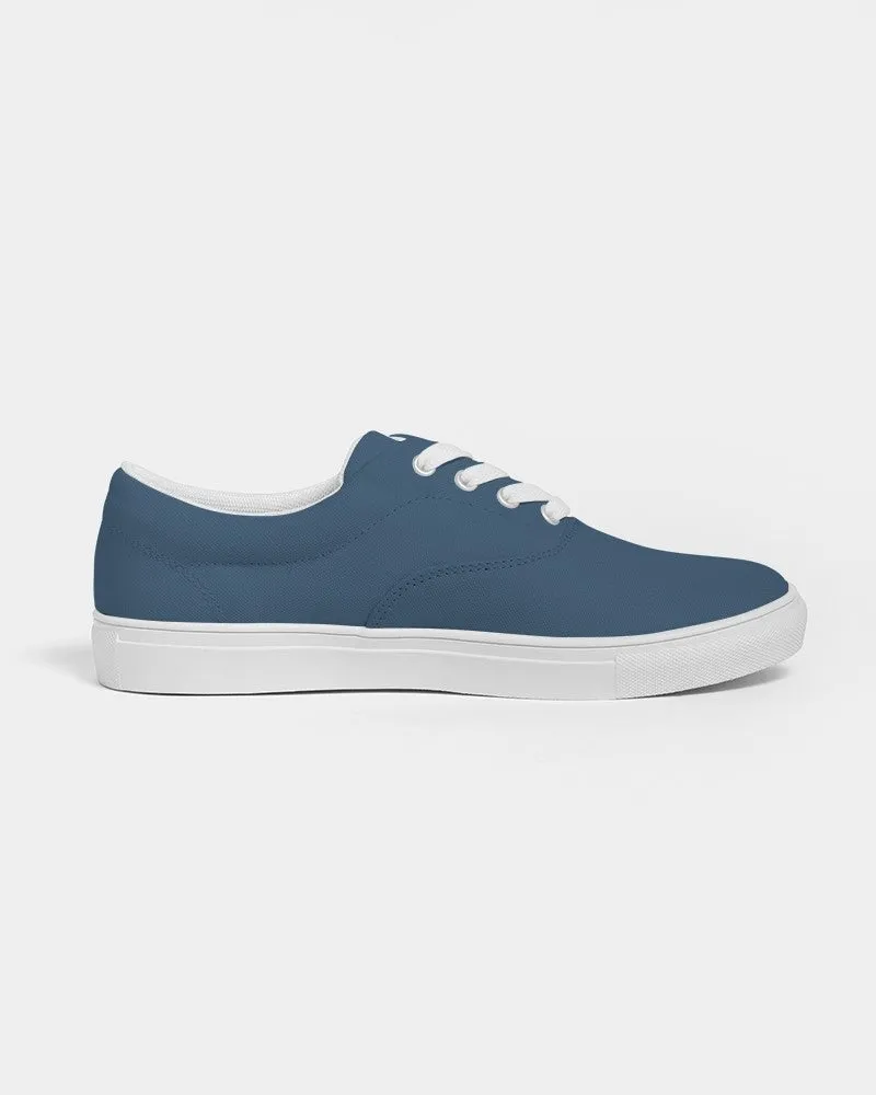 Medium Dark Blue Men's Canvas Sneakers | Men's | Medium Dark Pastel Blue | C60M30Y0K60