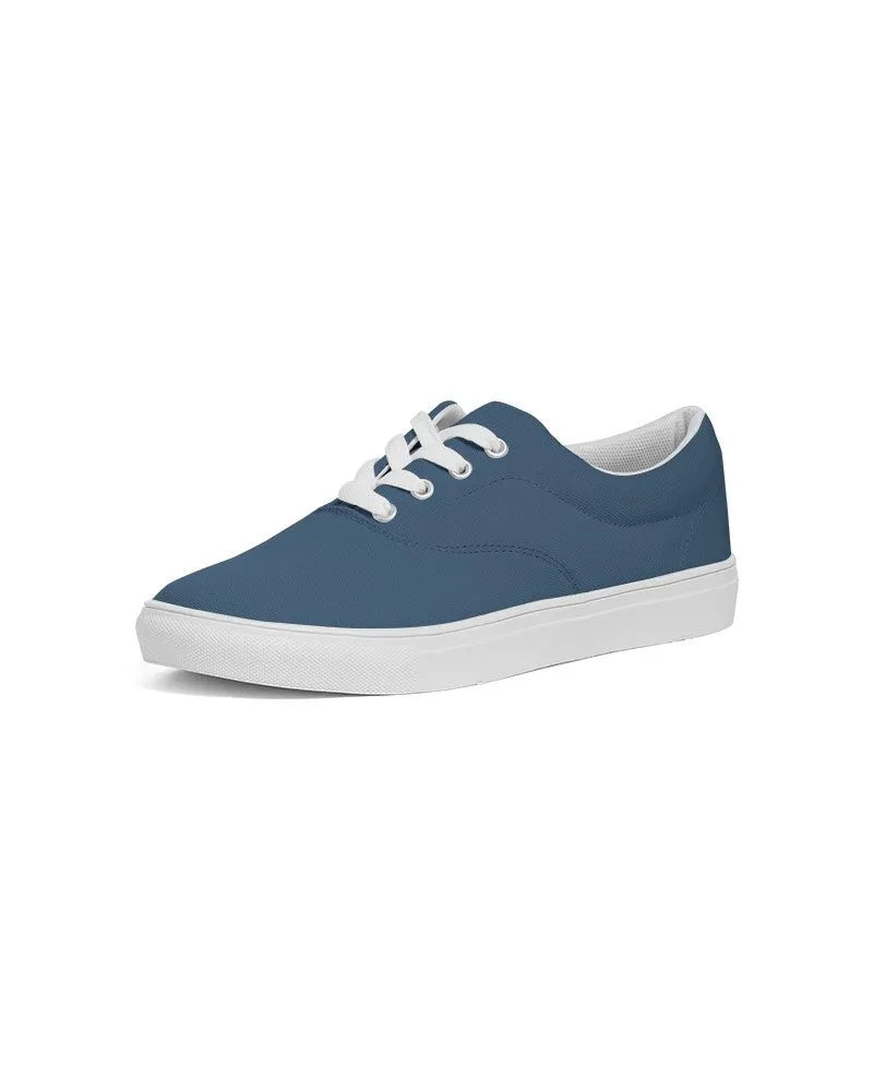 Medium Dark Blue Men's Canvas Sneakers | Men's | Medium Dark Pastel Blue | C60M30Y0K60