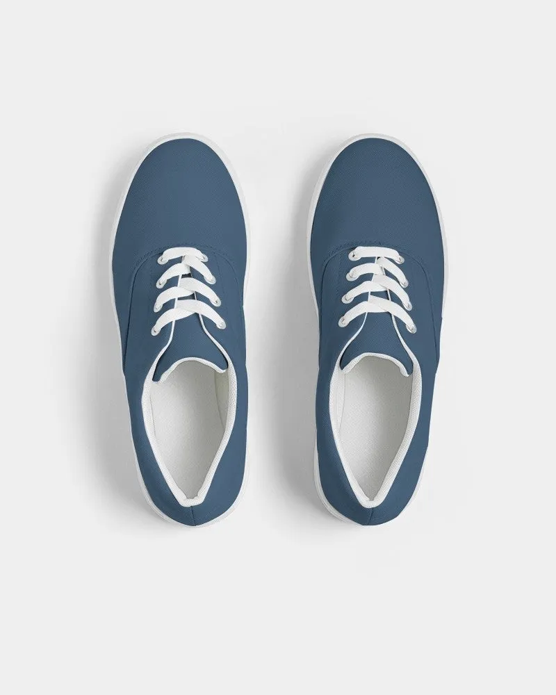 Medium Dark Blue Men's Canvas Sneakers | Men's | Medium Dark Pastel Blue | C60M30Y0K60