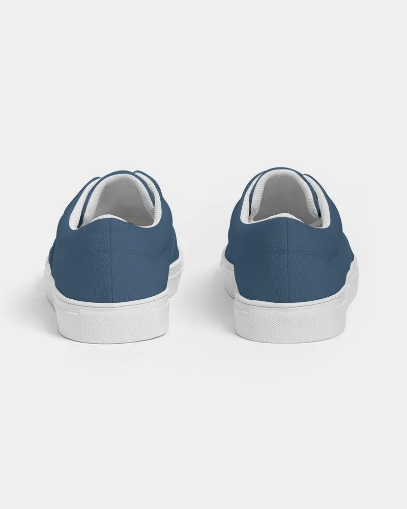 Medium Dark Blue Men's Canvas Sneakers | Men's | Medium Dark Pastel Blue | C60M30Y0K60