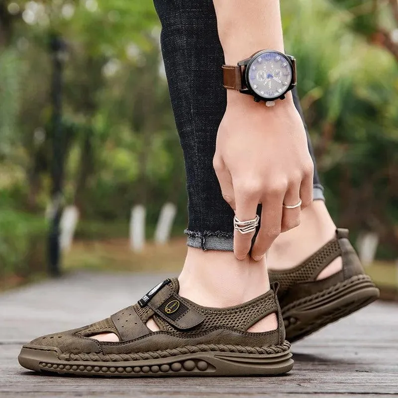 Men's Casual Shoes Quality Leather Fashion Comfortable Breathable Driving Shoes Handmade Flats