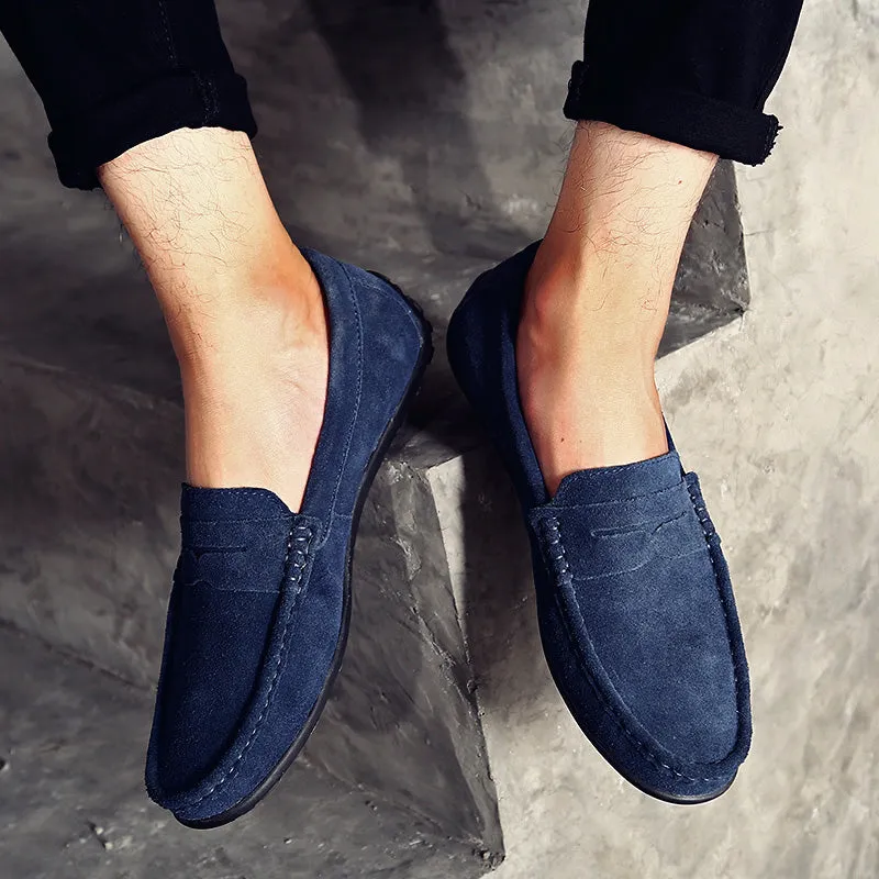 Men's Genuine Leather Casual Loafers | Driving Shoes