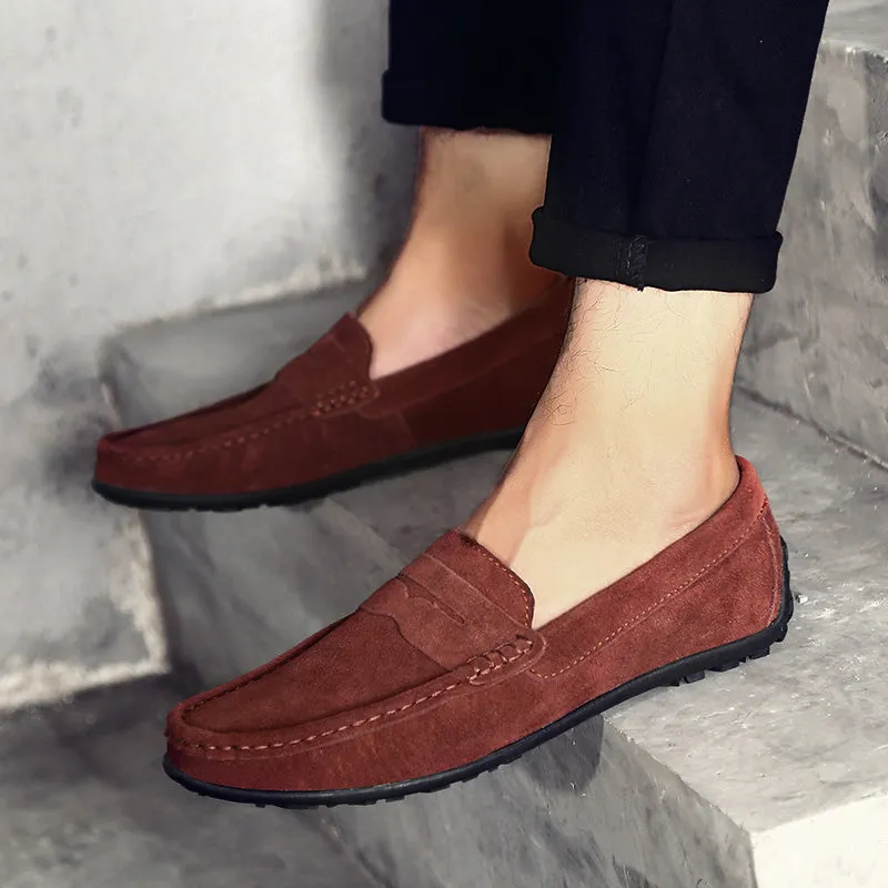 Men's Genuine Leather Casual Loafers | Driving Shoes