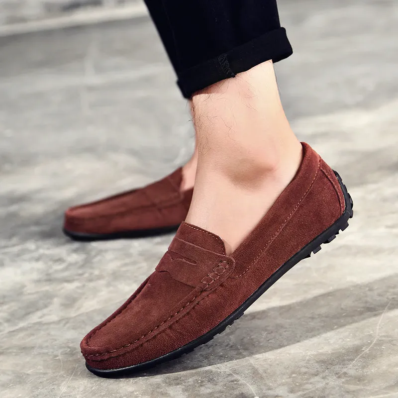 Men's Genuine Leather Casual Loafers | Driving Shoes