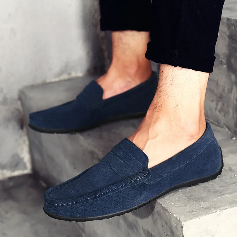 Men's Genuine Leather Casual Loafers | Driving Shoes